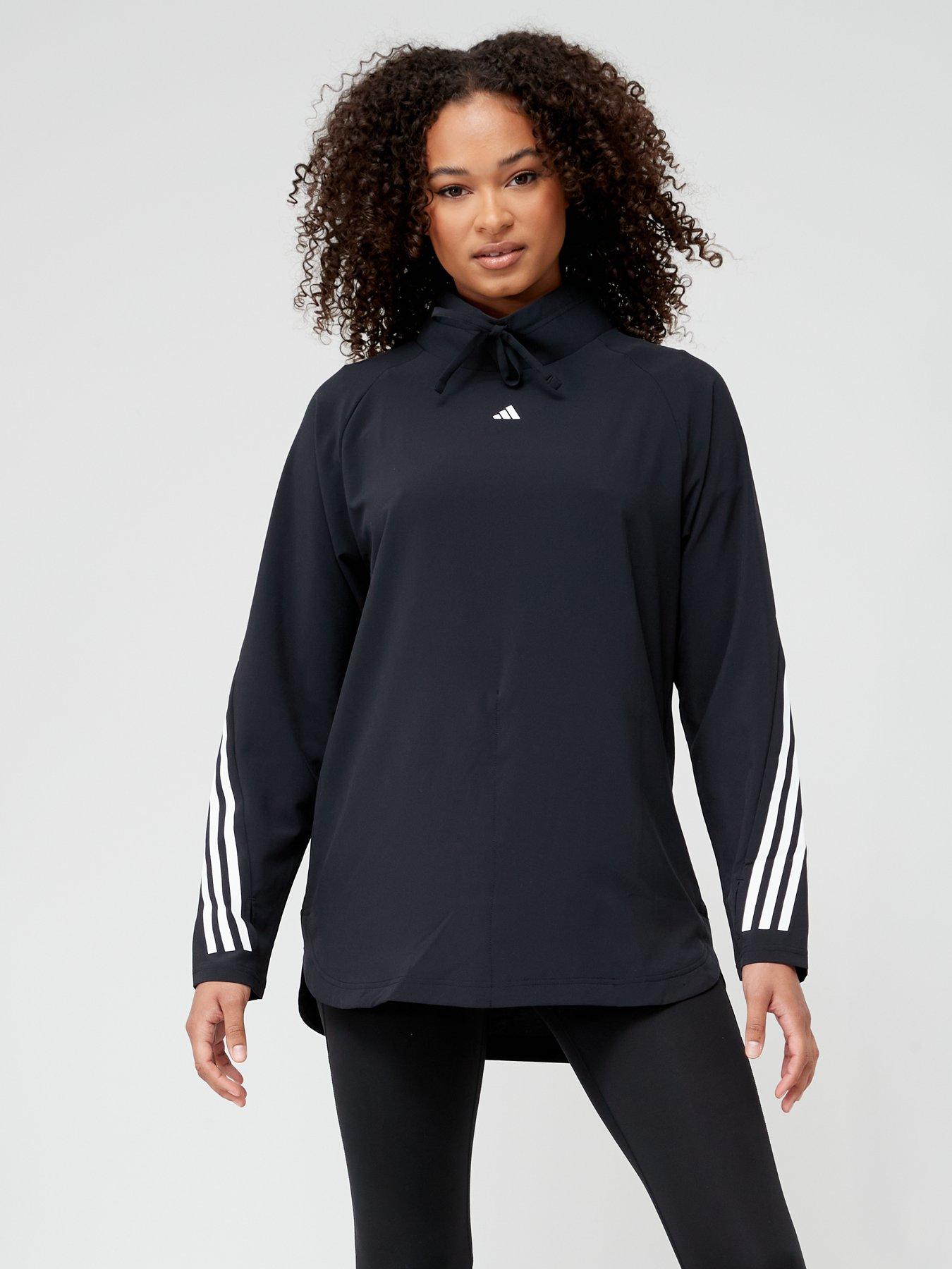 Women s Training Icons Longline Jumper Black