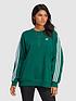  image of adidas-originals-adicolor-oversized-sweatshirt-dark-green