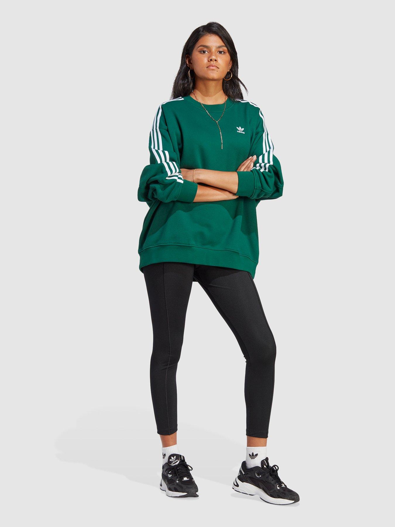 adidas Originals Women's Loungewear Trefoil Tights, Orbit Green