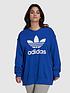  image of adidas-originals-adicolor-trefoil-sweatshirt-plus-size-cobalt
