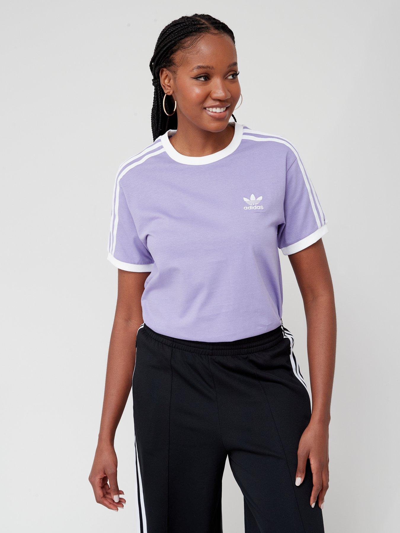 Lilac hot sale adidas tshirt