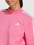  image of adidas-sportswear-3-stripe-sweat-pink
