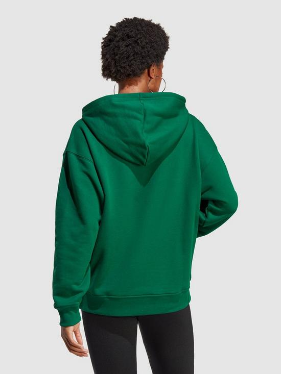 stillFront image of adidas-originals-trefoil-adicolor-sweatshirt-hoodie-dark-green