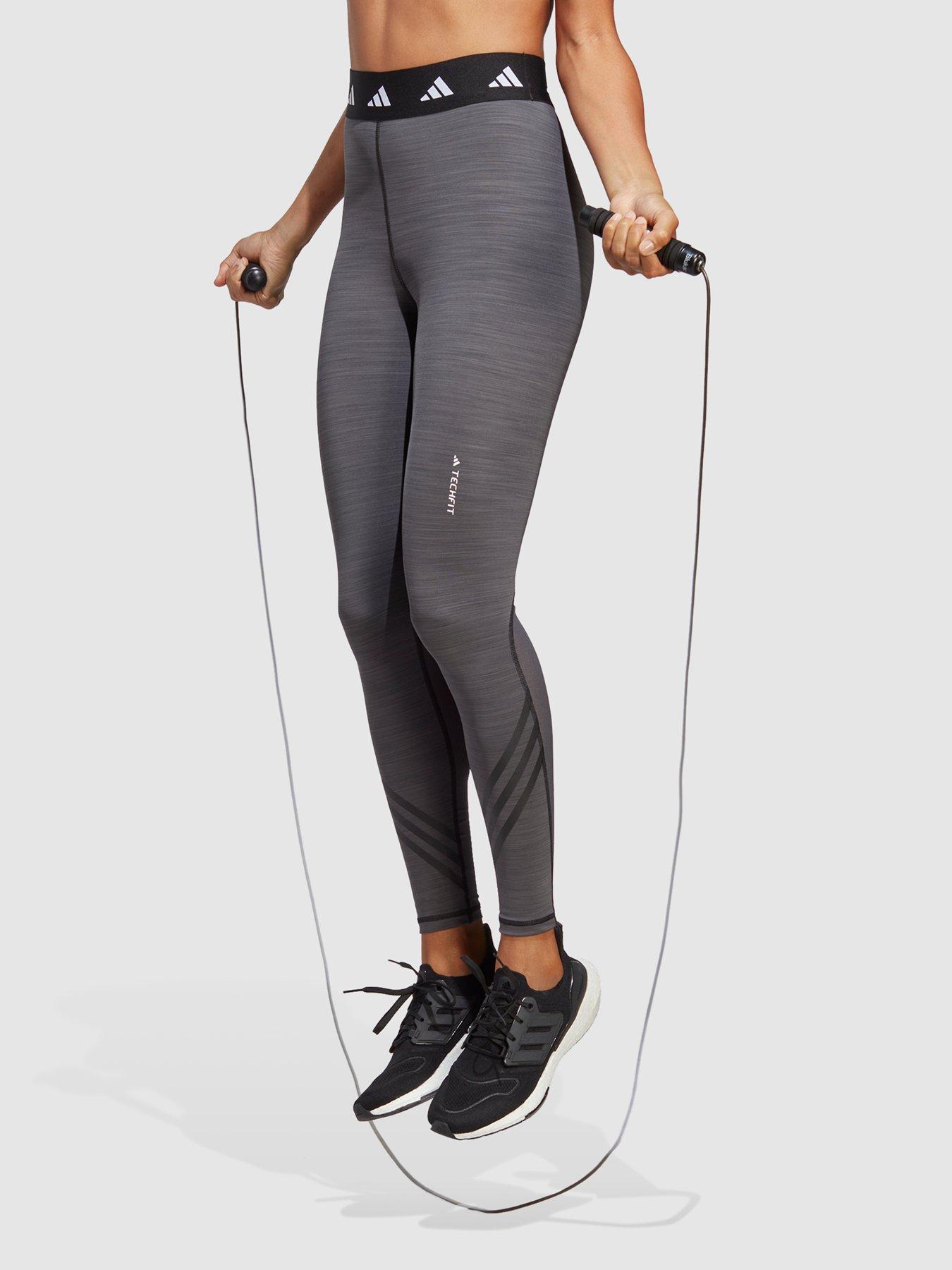 Performance Techfit 3 stripes Leggings Grey