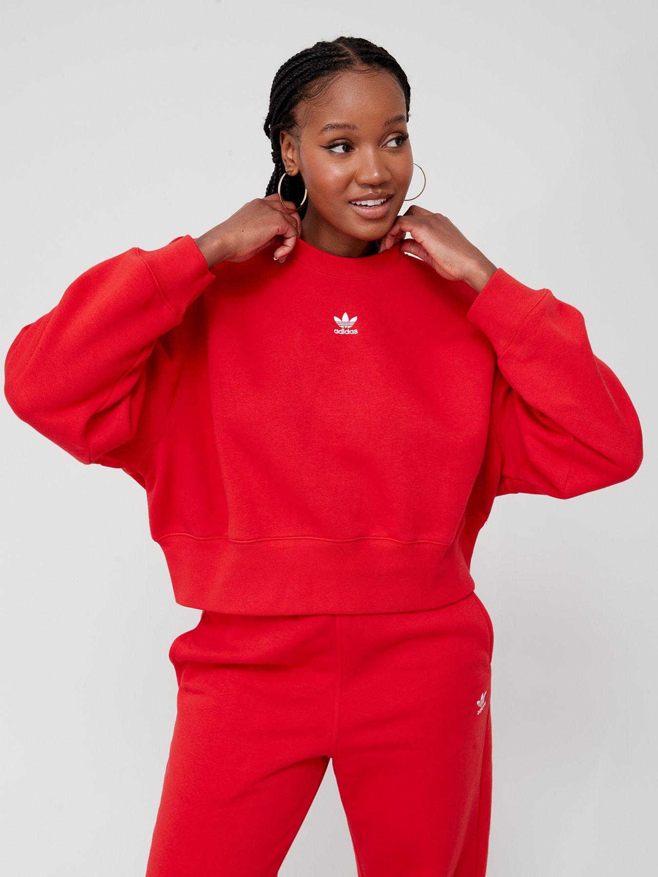 Adidas on sale sweatshirt red