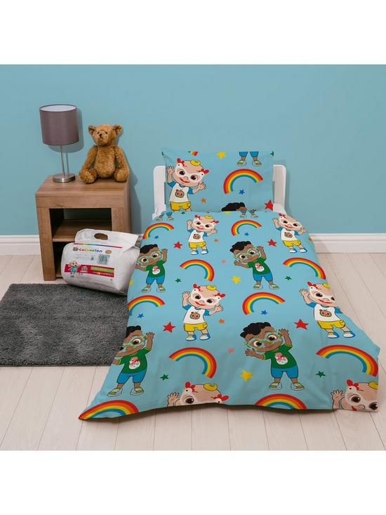 front image of cocomelon-cute-junior-bedding-bundle-multi