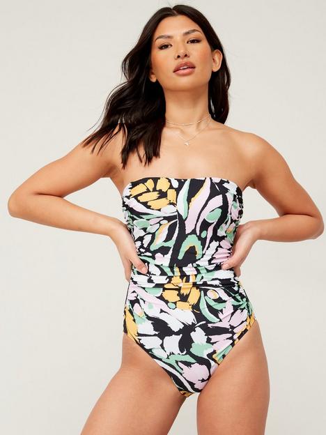 v-by-very-shape-enhancing-bandeau-ruched-detachable-strap-swimsuit-floral-print