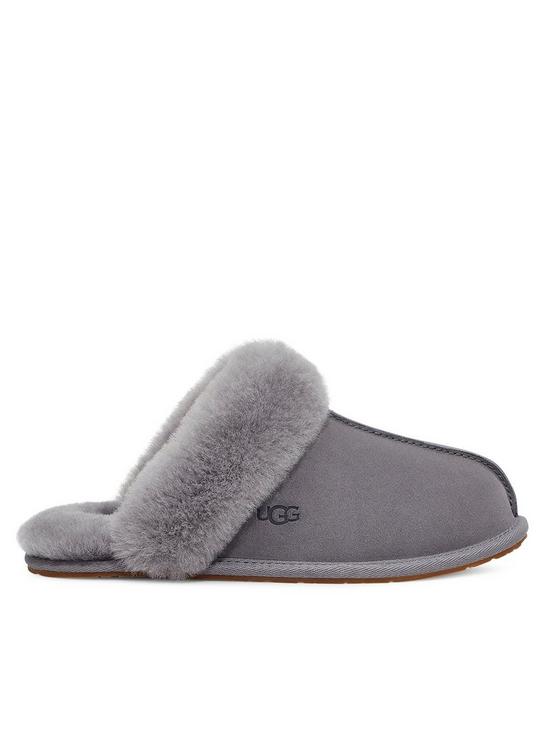 front image of ugg-scuffette-ii-slippers-grey