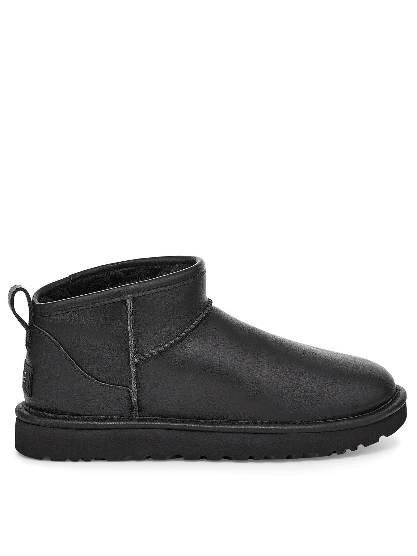 Ugg black outlet leather booties