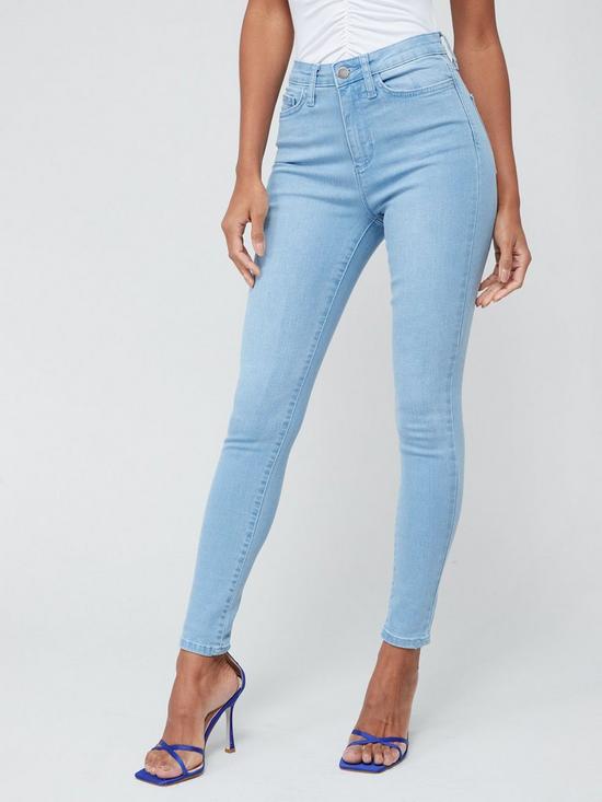 front image of everyday-florence-high-rise-skinny-jean-light-wash-blue