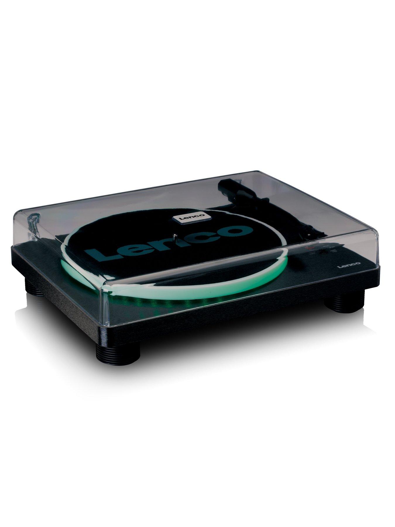  image of lenco-ls-50led-turntable-with-speakers-lights-and-music-digitisation