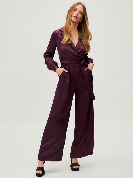 millie-mackintosh-x-very-tie-side-satin-jumpsuit-purple