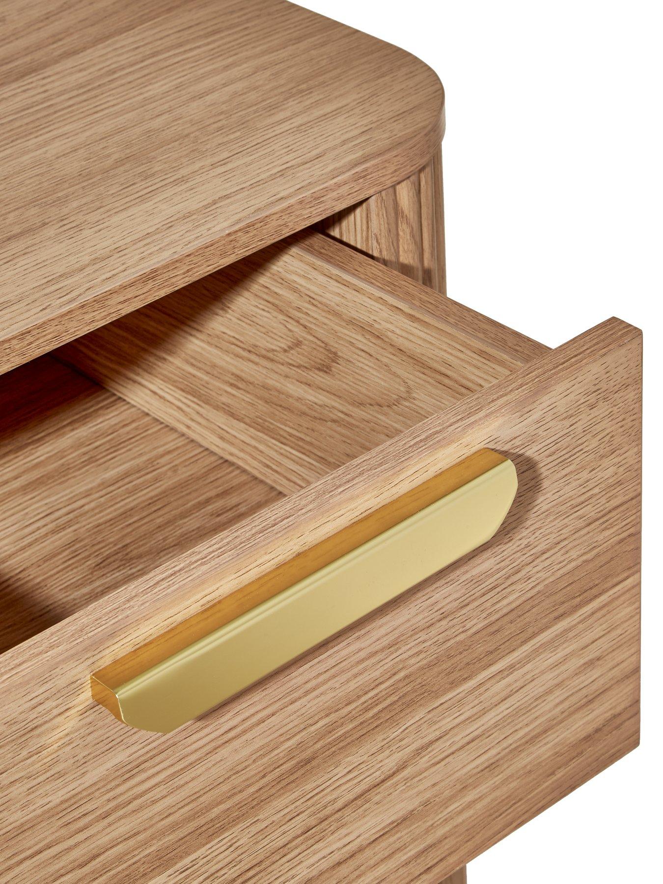  image of very-home-carina-1-drawer-bedside-chest-oak-fscreg-certified