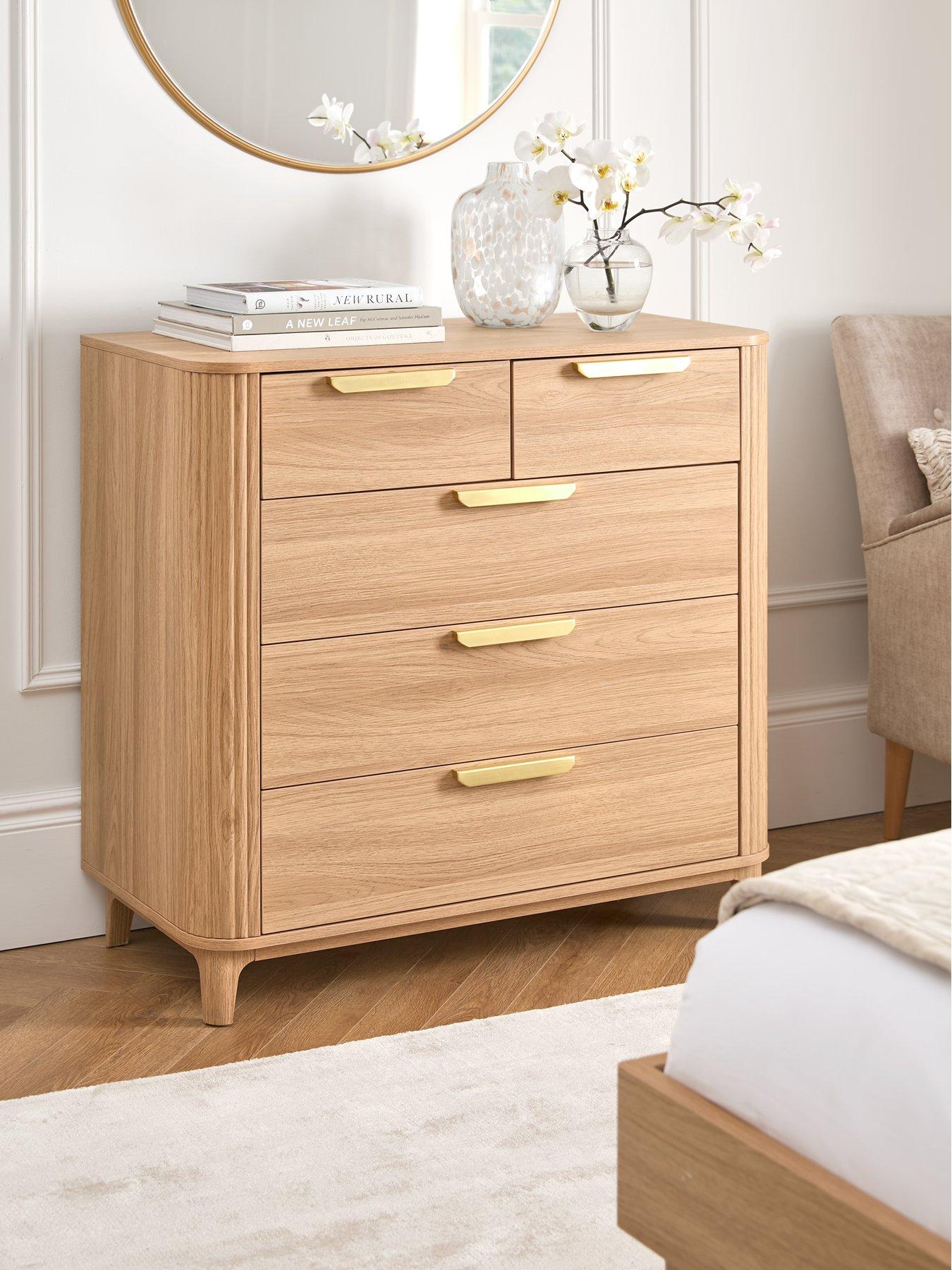  image of very-home-carina-2nbspnbsp3nbspdrawer-chest-oak