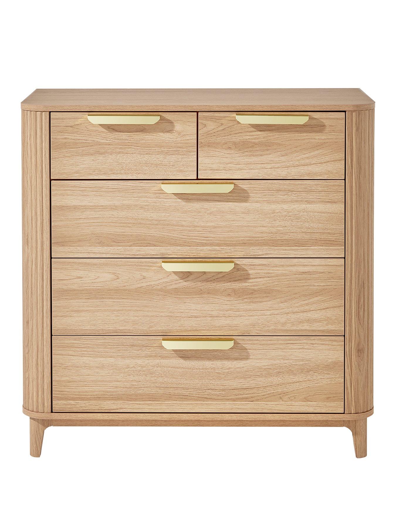  image of very-home-carina-2nbspnbsp3nbspdrawer-chest-oak