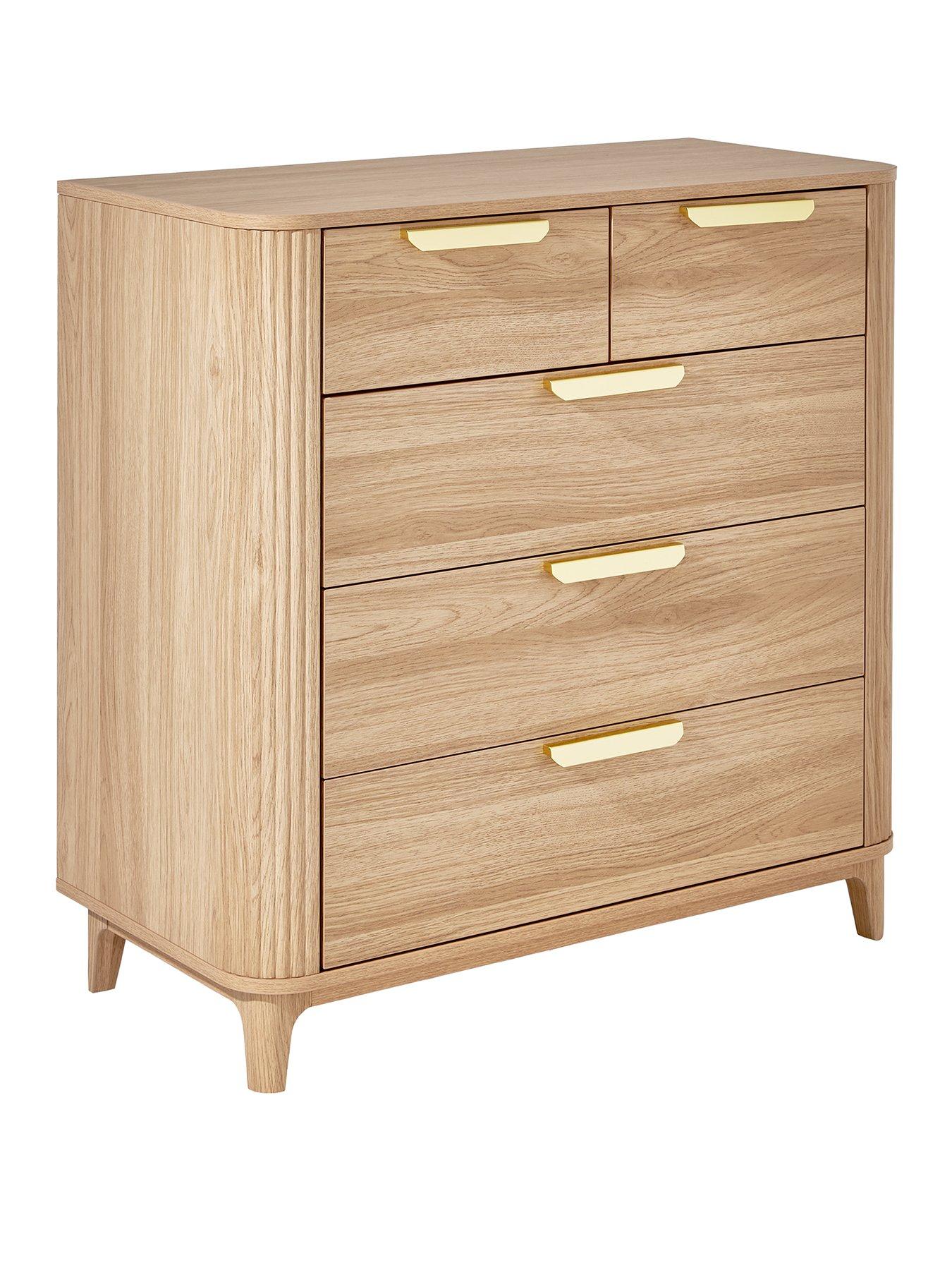  image of very-home-carina-2nbspnbsp3nbspdrawer-chest-oak