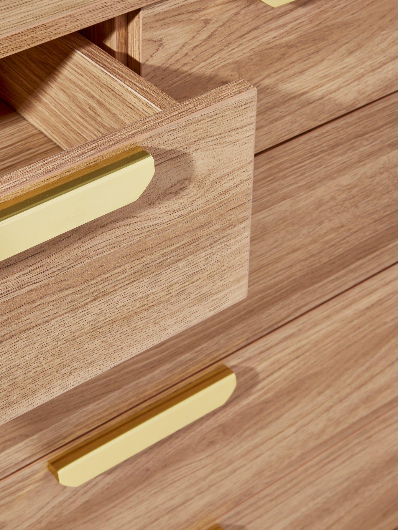  image of very-home-carina-2nbspnbsp3nbspdrawer-chest-oak