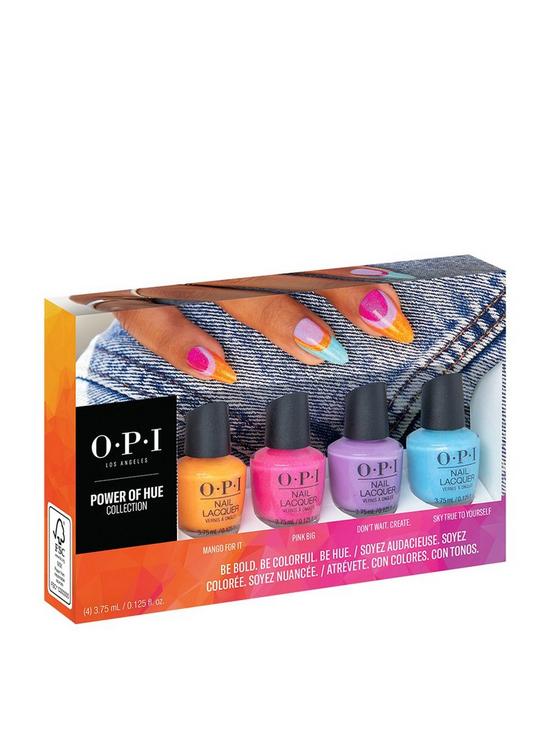 front image of opi-power-of-hue-collection-nail-lacquer-mini-4-pack