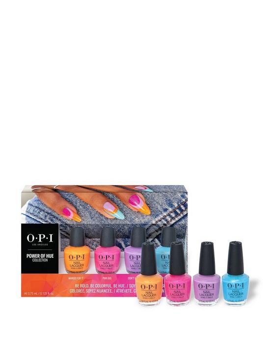 stillFront image of opi-power-of-hue-collection-nail-lacquer-mini-4-pack