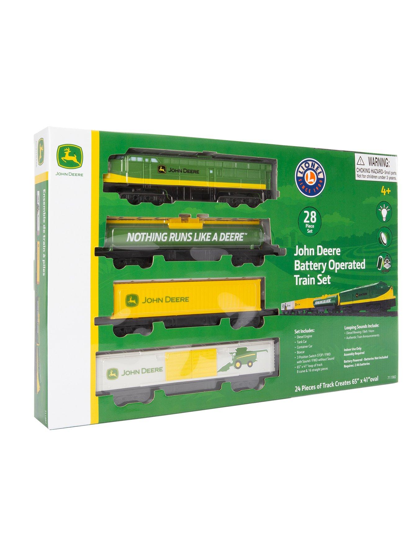 John Deere 28-Piece Train Set | Littlewoods