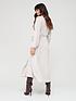  image of v-by-very-snit-blouson-sleeve-wrap-midaxi-dress-oatmeal