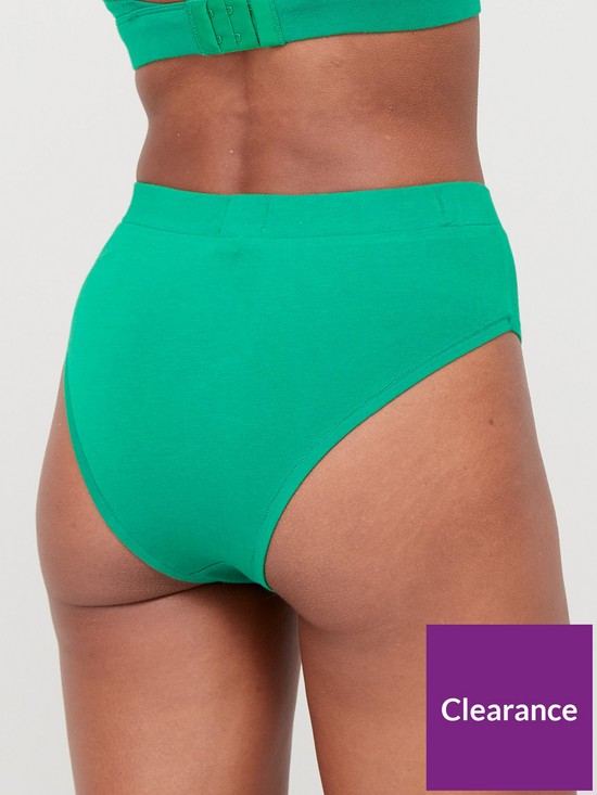 stillFront image of tommy-jeans-high-rise-tanga-brief-green