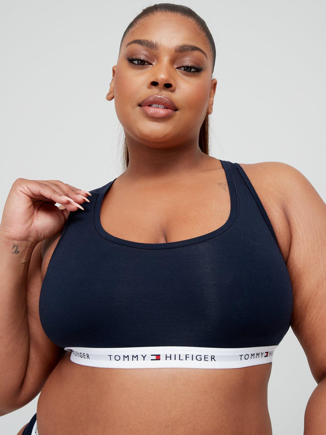 Plus Size Unlined Bralette - Navy