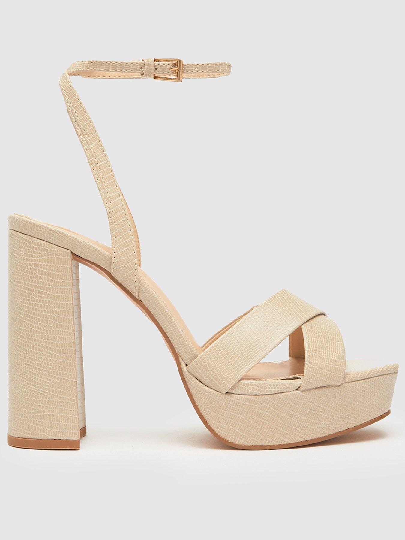 3 inch black platform heels
