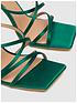  image of schuh-sadie-strappy-satin-sandal-green
