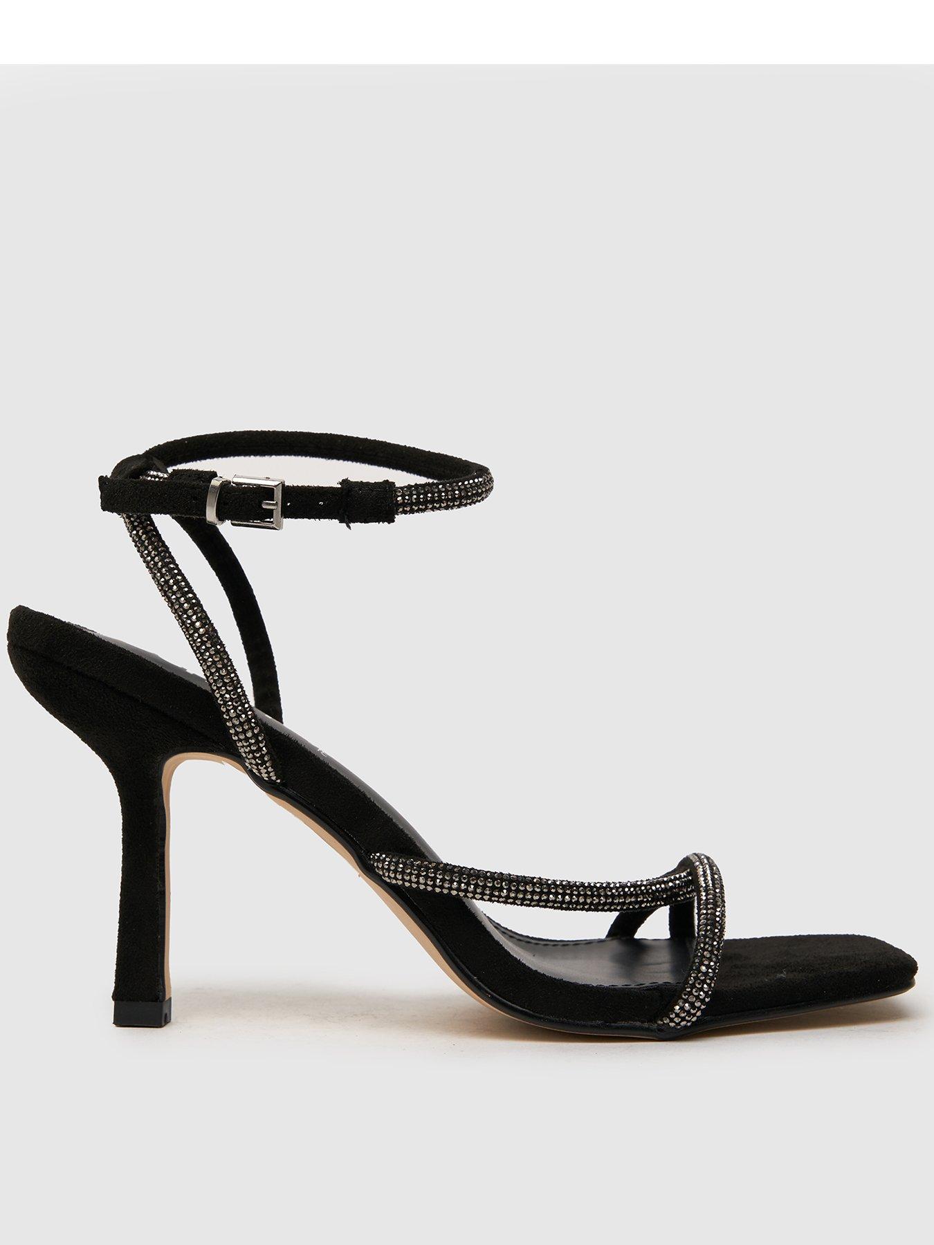 Schuh Sania Strappy Heel High Heels in White Womens Shoes Heels Sandal heels 