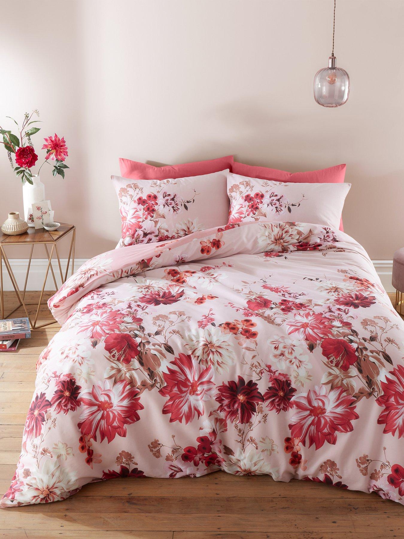 Bianca Fine Linens Briony Floral Garden 100 Cotton Duvet Cover Set