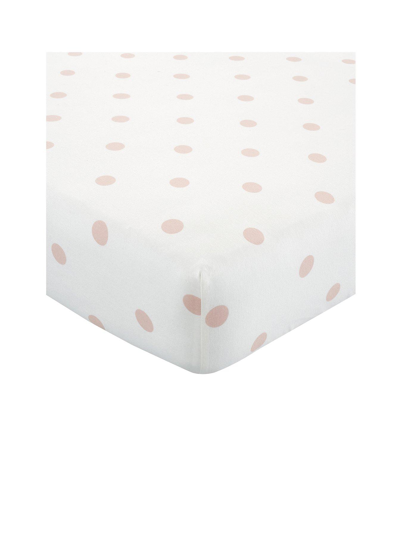 Catherine Lansfield Brushed Spot Fitted Sheet in Pink | littlewoods.com