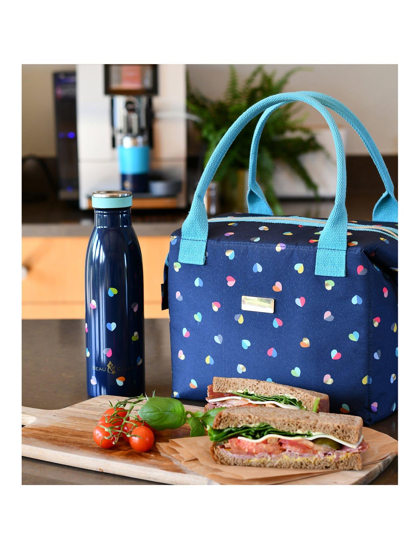  image of beau-elliot-mini-confetti-convertible-2nbspin-1-insulated-picnic-lunch-bag-stainless-steel-insulated-drinks-bottle-500ml