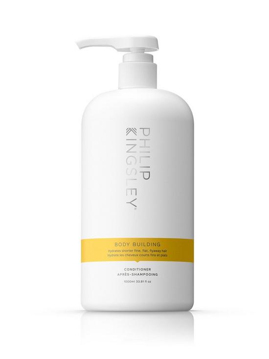 front image of philip-kingsley-body-building-weightless-conditioner-1000ml
