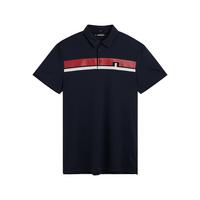 J LINDEBERG Golf Clarke Polo Shirt - Navy/Red | littlewoods.com