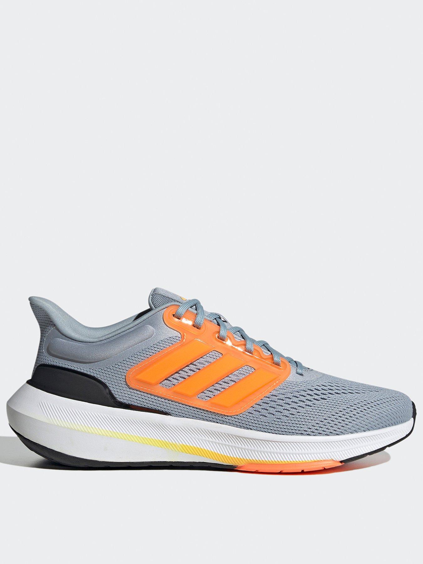 Adidas grey and orange 2025 trainers