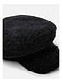  image of accessorize-fluffy-sparkle-baker-boy-hat-blacknbsp