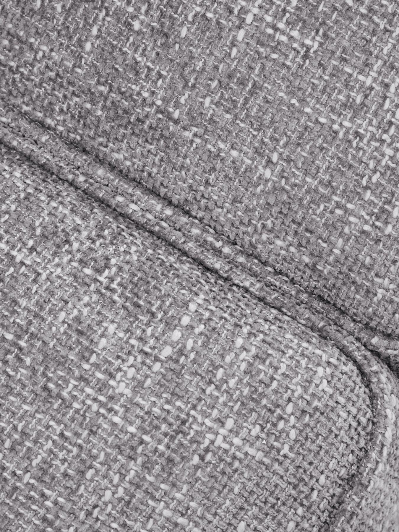 Image 3 of 6 of The Very Collection Dury Chunky Weave Corner Group Sofa&nbsp;- Grey&nbsp;- FSC&reg; Certified