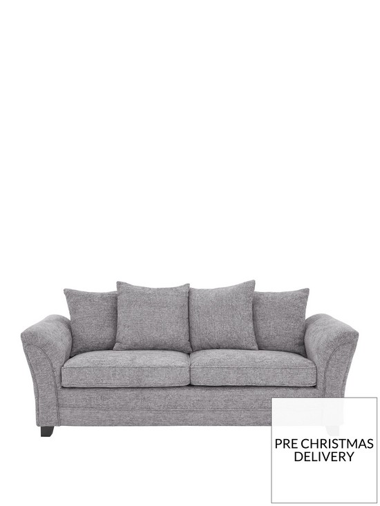 stillFront image of dury-chunky-weave-3-seater-sofa-grey