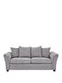  image of dury-chunky-weave-3-seater-sofa-grey