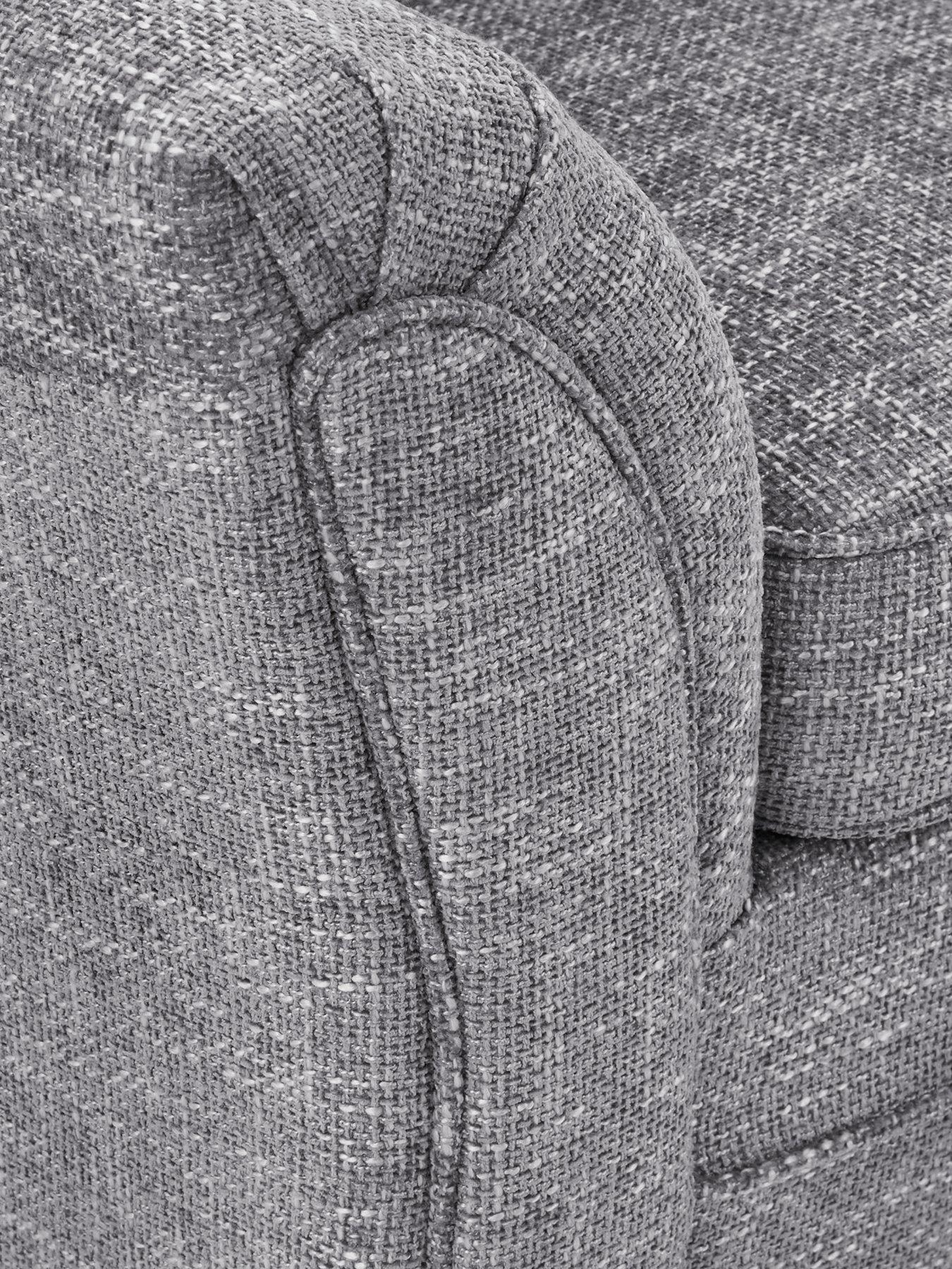 Image 4 of 6 of Very Home Dury Chunky Weave Armchair - Grey&nbsp;- FSC&reg; Certified