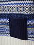  image of white-stuff-fairisle-mix-stripe-jumper-blue