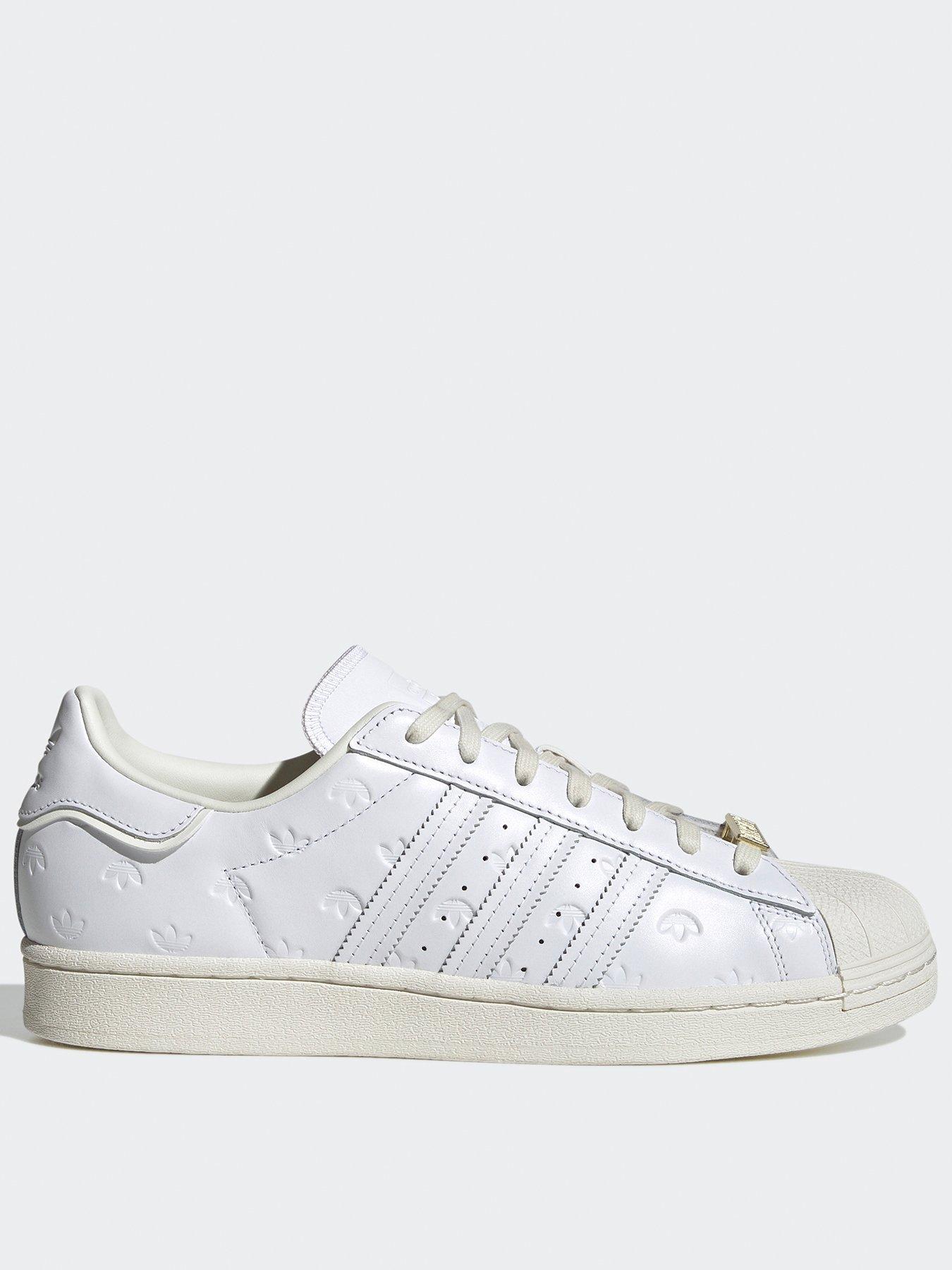 Adidas originals men's superstar trainers outlet white