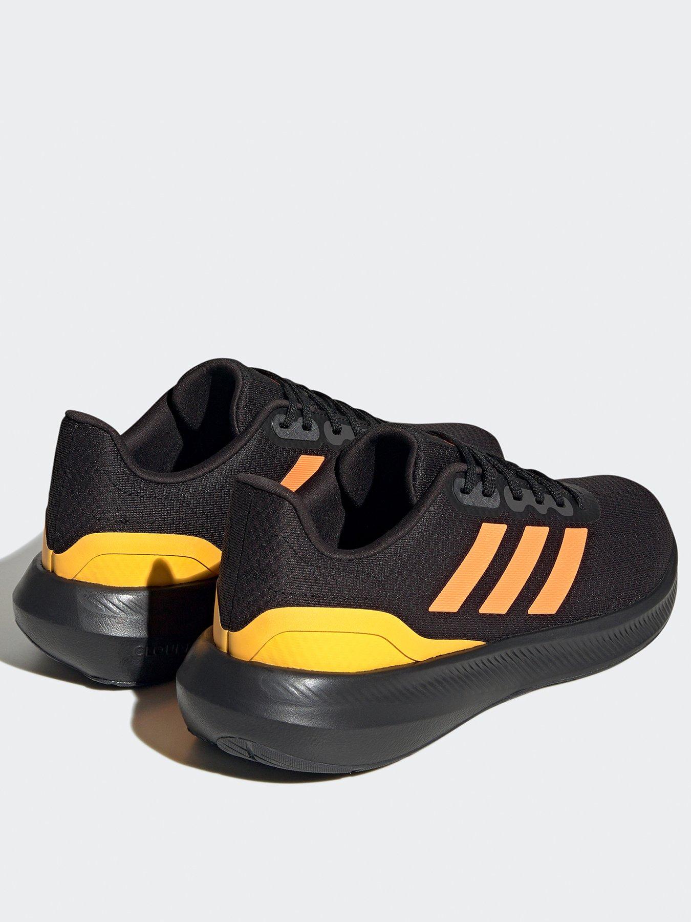 Orange and black hot sale adidas trainers