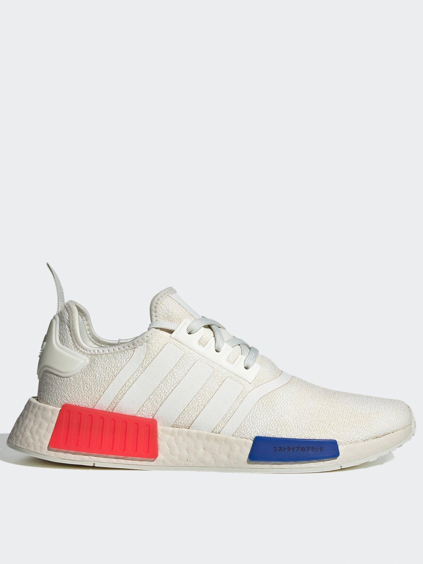 adidas originals nmd r1 trainers in white with red heel block 2026 Buy