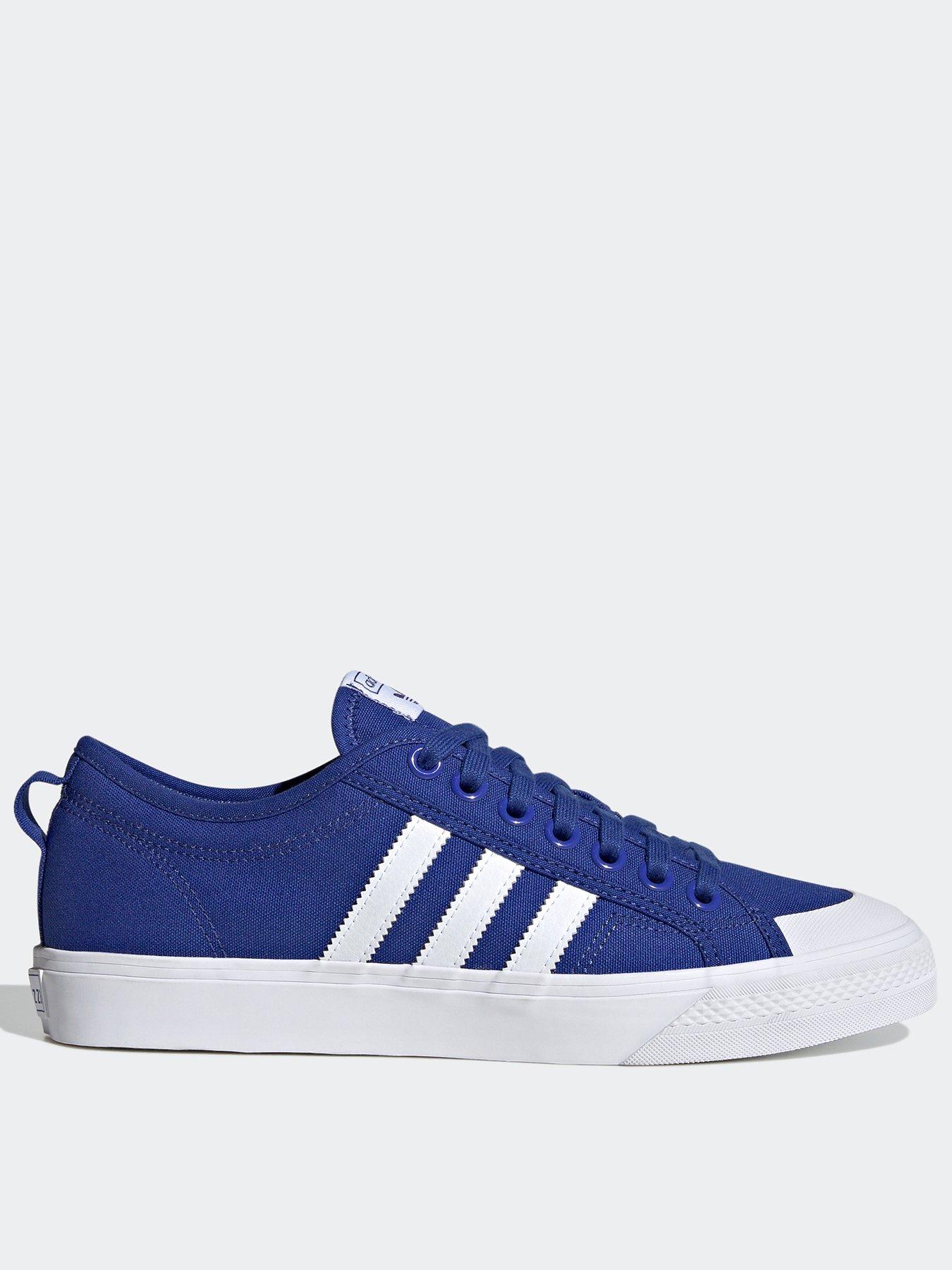 Adidas white nizza outlet trainers