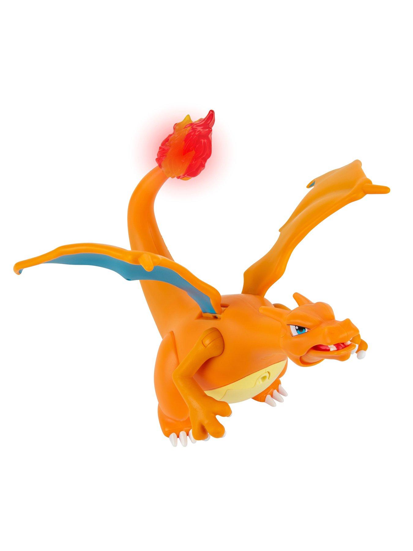 Pokemon Pokémon Charizard Deluxe Feature Figure - Includes 6-inch  Interactive Charizard Figure and 2-Inch Pikachu Figure with Figure Launcher