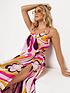  image of river-island-printed-maxi-trapeze-dress-pink