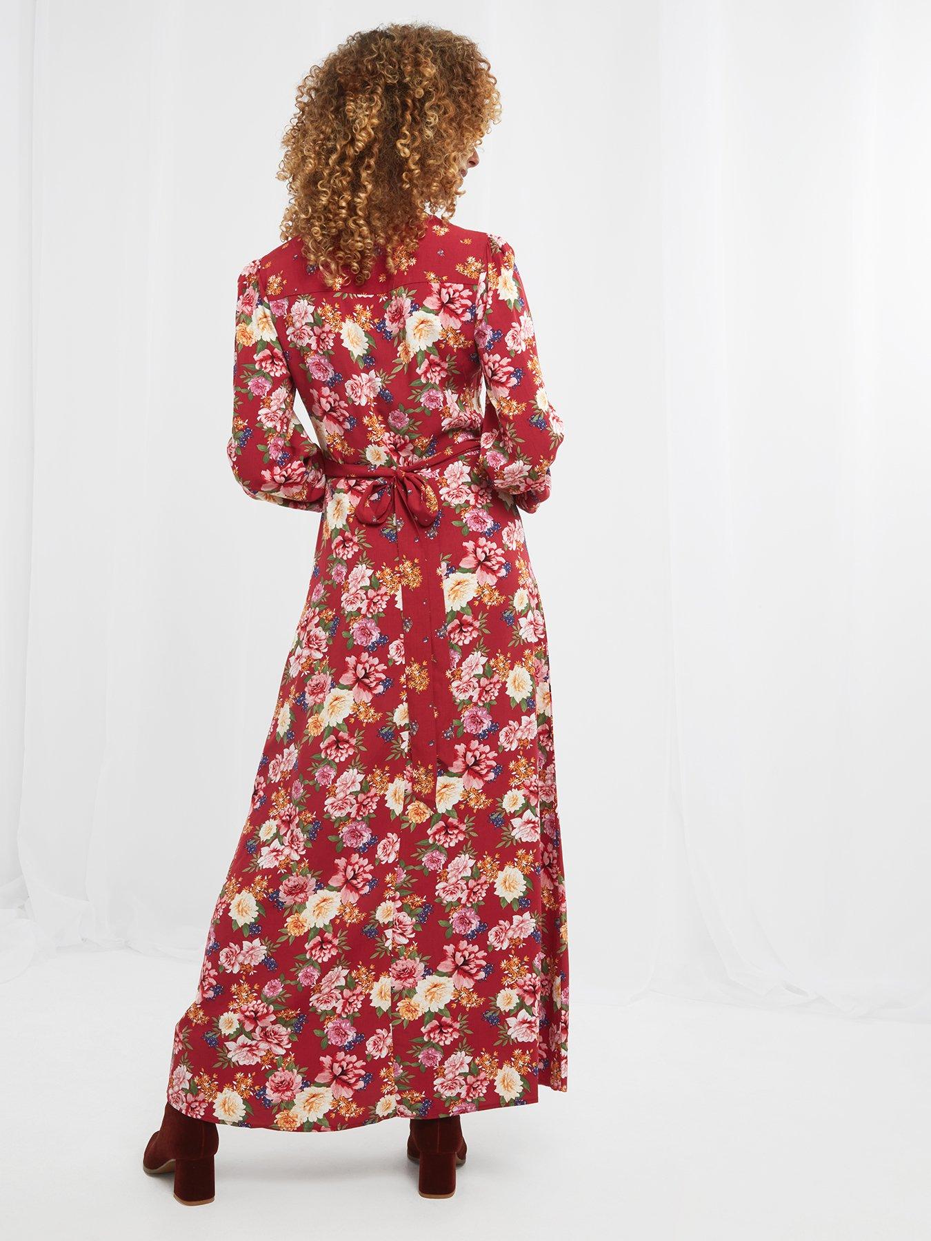 Joe Browns Fabulous Flora Boho Maxi Dress -red | littlewoods.com