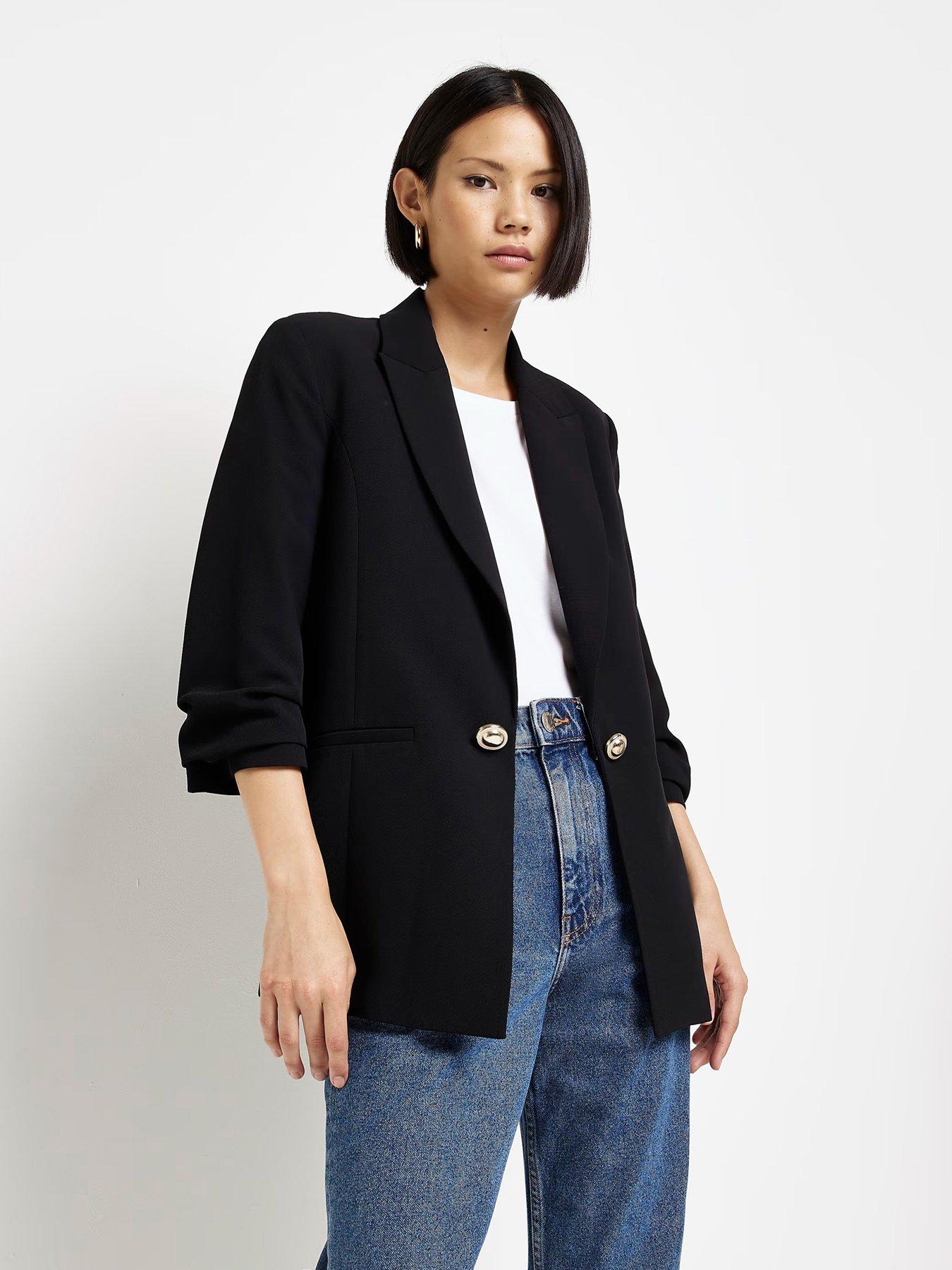 River island hot sale black blazer